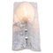 Große Murano Eisglas & Chrom Wandlampe von JT Kalmar, 1960er 1