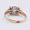 Vintage 14 Karat Gold Ring mit Zentralen Tansaniten & Diamanten, 1970er 5