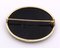 Antique Brooch with English Micromosaic on Onyx with Gold Frame, Early 800th Century 3