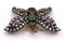 Antique Gold and Silver Brooch with Diamonds, Rubies, Emeralds and Sapphire. Art Nouveau, Image 2