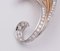 Spilla vintage bicolore con diamanti e perle, anni '60, Immagine 2