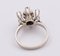 Vintage White Gold Ring with Pearl and Rosettes, 1930s, Image 4