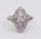 Antique White Gold Ring with Diamonds, 1930s 2