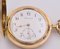 Chronometer Savonette Taschenuhr aus 14 Karat Gold mit Entspannungsgriff, spätes 19. Jh 4
