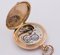Chronometer Savonette Taschenuhr aus 14 Karat Gold mit Entspannungsgriff, spätes 19. Jh 6