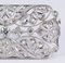 Antike Art Deco Brosche aus Platin mit geschliffenen Diamanten und Rosetten 5