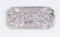Broche Art Déco antiguo de platino con diamantes tallados y rosetones, Imagen 6