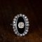 Antique Ring in 18k Gold and Silver with Onyx and Diamonds, 1900s, Image 1