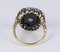 Antique Gold Ring with Onyx and Diamonds, 1900s 4