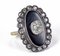 Antique Gold Ring with Onyx and Diamonds, 1900s, Image 1