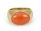 Bague Vintage en Or et Corail, 1950s 1