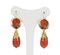 Antique Gold and Coral Earrings, 1800s, Image 1