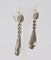 Liberty Earrings in Gold and Silver with Diamond and Pearl Rosettes, Image 2