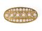 Antique Gold Brooch with Cut Diamonds and Pearls, 1900s 1