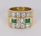 Vintage 18k Gold Ring with Cut Diamonds and Emeralds, 1960s 4