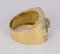 Vintage 18 Karat Gold Ring mit Geschliffenen Diamanten und Smaragden, 1960er 2