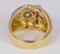 Vintage 18k Gold Ring with Diamonds and Rubies, 1970s 4