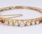 Braccialetto vintage in oro con diamanti e rubini, anni '50, Immagine 5