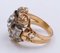 Art Deco Ring in Two-Tone Gold with Central Diamond, 1930s, Image 5