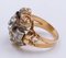 Art Deco Ring in Zweifarbigem Gold mit Zentralem Diamanten, 1930er 5