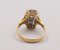 Goldener Vintage Ring mit geschliffenen Diamanten, 1950er 4