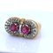 Vintage Ring in 18k Gold with Rubies and Diamonds, 1940s 2