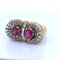 Vintage Ring in 18k Gold with Rubies and Diamonds, 1940s, Image 2