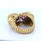 Vintage Ring aus 18 Karat Gold mit Rubinen & Diamanten, 1940er 5