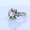 Vintage 18k White Gold Ring with Cut Diamond, 1950s, Image 2