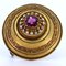 Antique 14k Gold Brooch with Purple Tourmaline, Image 1