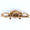 18k Gold Brooch with Diamond Rosettes, 1950s 5