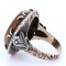 Ring aus 12 Karat Gold und Silber mit Aventurin, 1800er 6