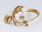 Spilla vintage in oro 18k con perle Akoya e diamanti, anni '70, Immagine 4