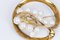Spilla vintage in oro 18k con perle Akoya e diamanti, anni '70, Immagine 3