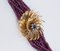 Collana vintage in oro a 18 carati con zaffiro e diamanti, anni '50, Immagine 4