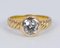 Vintage 18k Gold Ring with Cut Diamond, 1970s 2