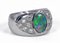 Vintage 18k White Gold Ring with Opal and Diamonds, 1980s 1
