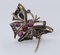 Vintage Butterfly Brooch in 18k Gold and Silver with Diamonds, Sapphires and Rubies, 1950s 3