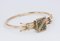 Antikes Bourbon Armband aus 12 Karat Gold mit Glaspaste, 1800er 2