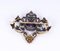 Antique Russian Brooch in 18k Gold with Diamonds and Amethyst, 1900s, Image 5