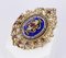 Vintage Brooch in 18k Gold with Enamels, Glass, and Beads, 1950s, Image 3