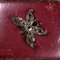 Art Nouveau Butterfly Brooch in 18k Gold and Silver with Rosettes, Rubies, Emeralds and Sapphire 2