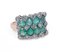 Bague Style Antique en Or 9K et Argent avec Rubis, Emeraudes, Saphirs et Diamants 3