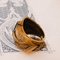 Antique 10k Gold Men's Ring with Engraved Hematite and Diamonds, 1940s 5