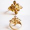 Anello vintage in oro 14 carati con quarzo citrino, anni '60, Immagine 2