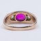 Antique Men's Ring in 18k Gold with Ruby ​​and Diamonds, 1900s 5