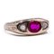 Antique Men's Ring in 18k Gold with Ruby ​​and Diamonds, 1900s 1