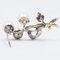 Antique Gold and Silver Brooch with Pearls and Pink Cut Diamonds, 1900s 3