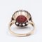 Vintage Ring in 18k Gold and Silver with Coral and Diamond Rosettes, 1940s 5