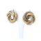 Vintage Two-Tone 18k Gold Earrings, 1960s, Image 2